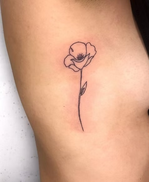 Body art flower image